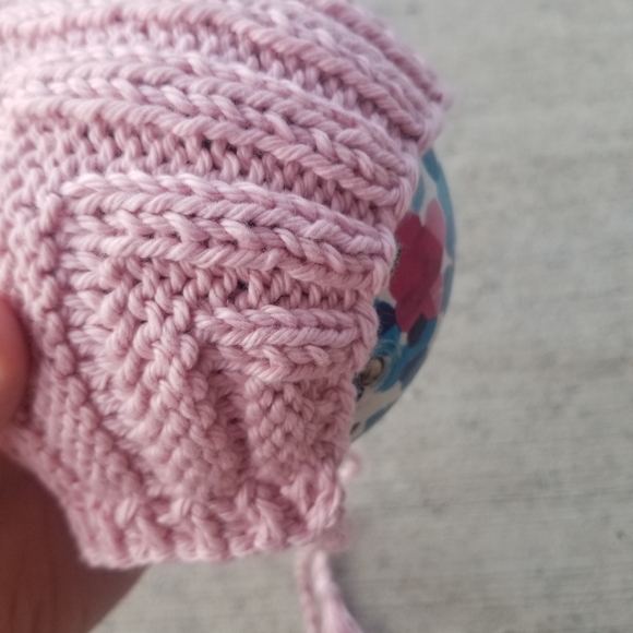 Daylily Pink Baby Pixie Bonnet Hat - Picture 5 of 12